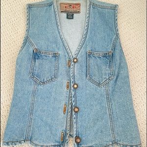 90s vintage denim vest!